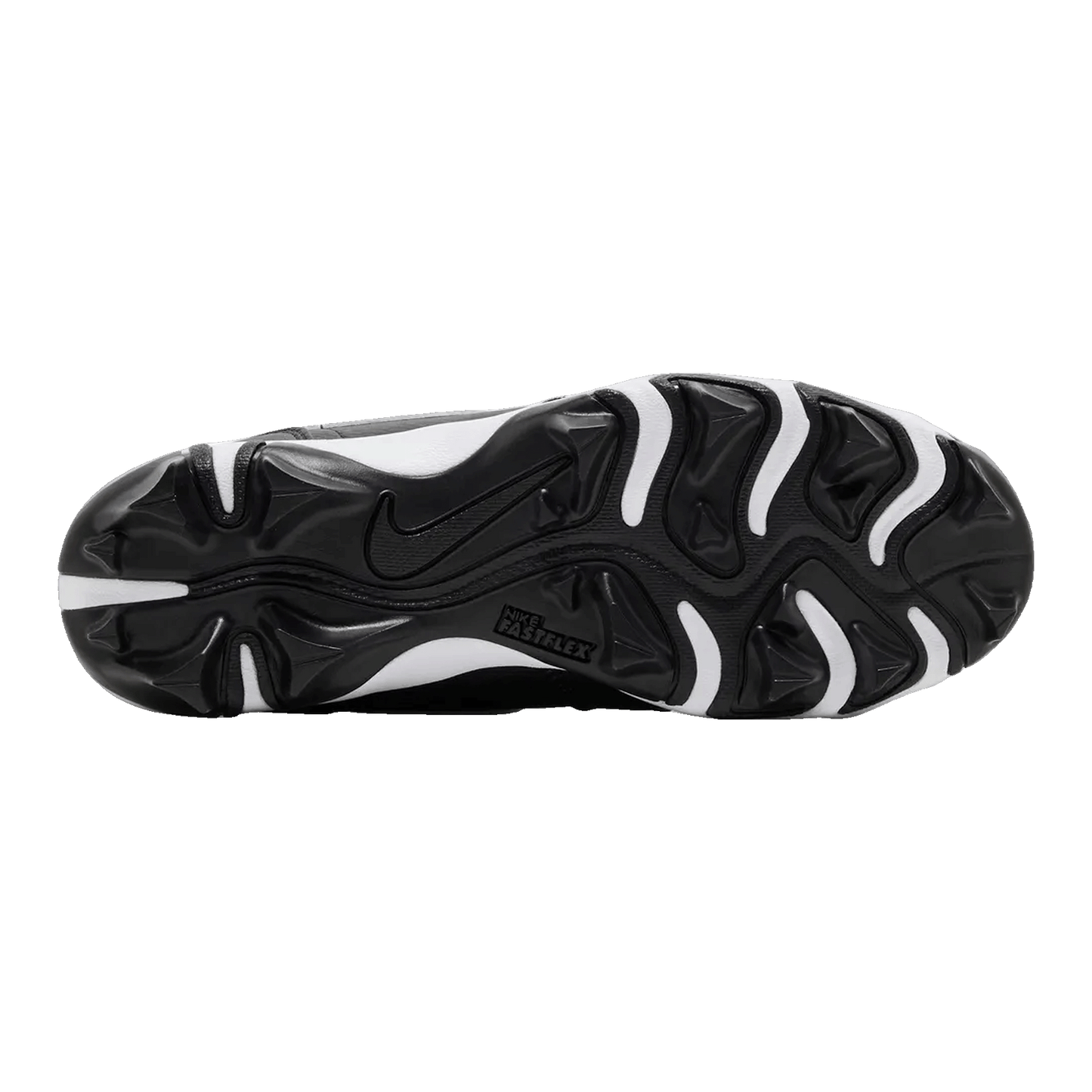 Nike Air Jordan 1 Mid Cleat Black White (GS) Sohle