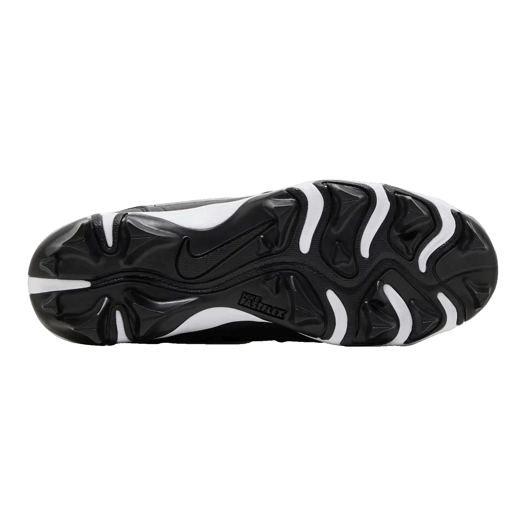 Nike Air Jordan 1 Mid Cleat Black White (GS) Sohle