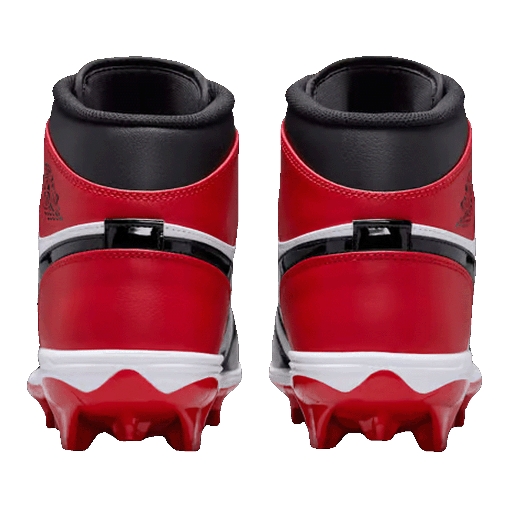 Nike Air Jordan 1 Mid Cleat Patent Bred Toe (GS) Back