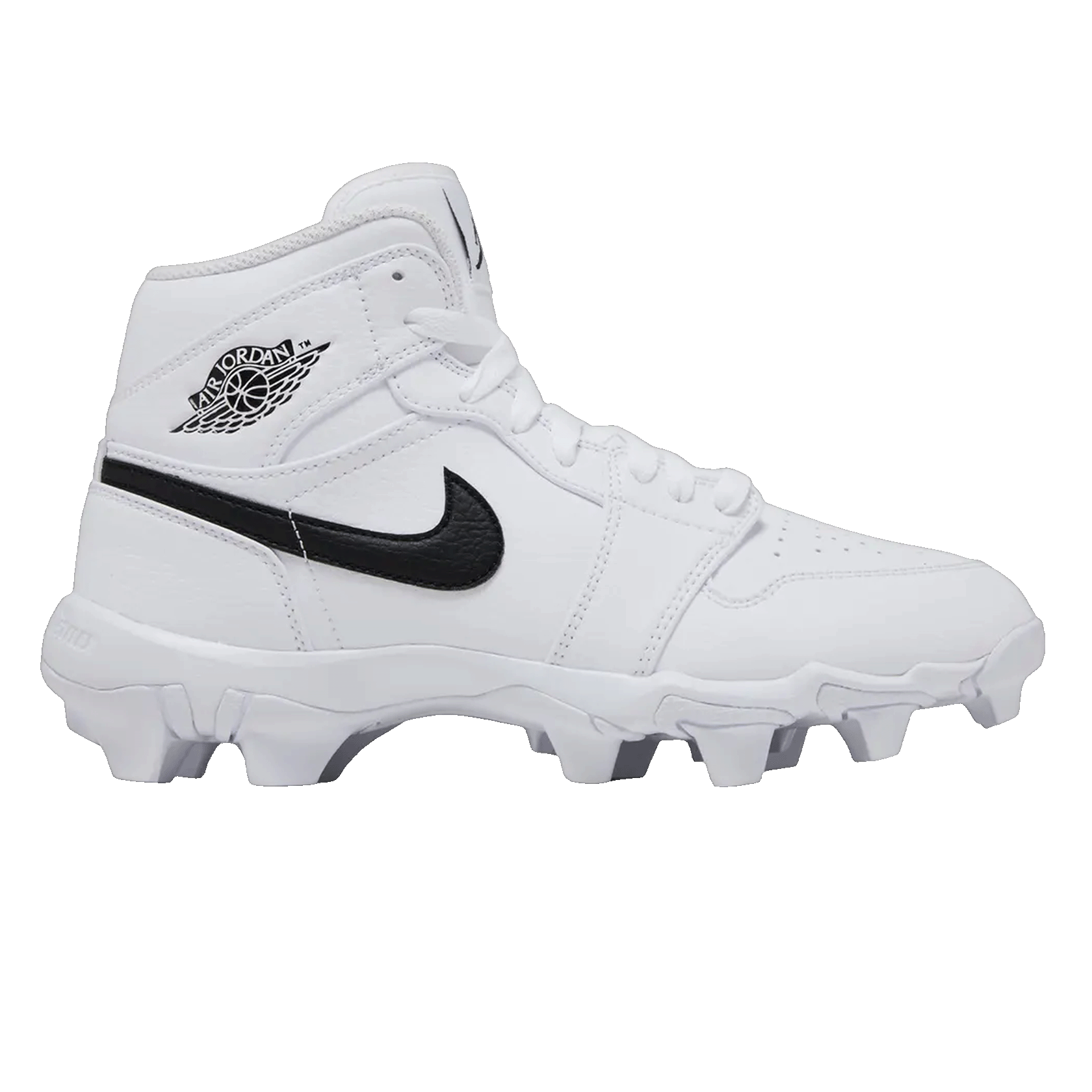 Nike Air Jordan 1 Mid Cleat White Black (GS)
