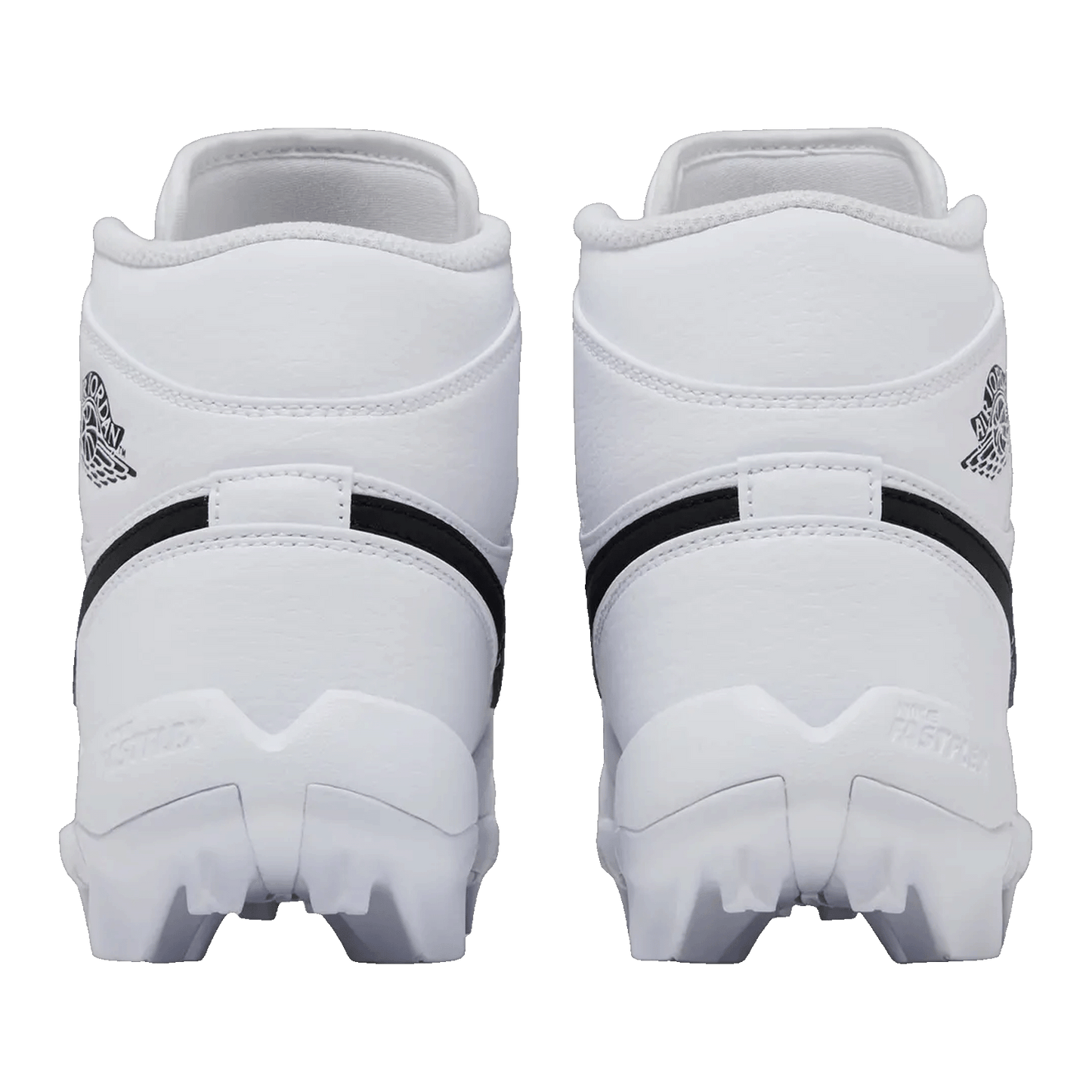 Nike Air Jordan 1 Mid Cleat White Black (GS) Back