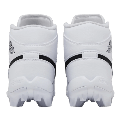 Nike Air Jordan 1 Mid Cleat White Black (GS) Back