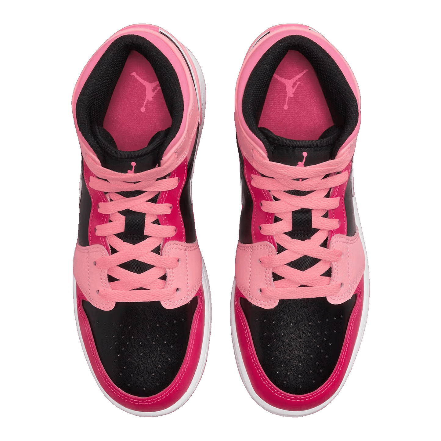 Nike Air Jordan 1 Mid Coral Chalk (GS) Oben