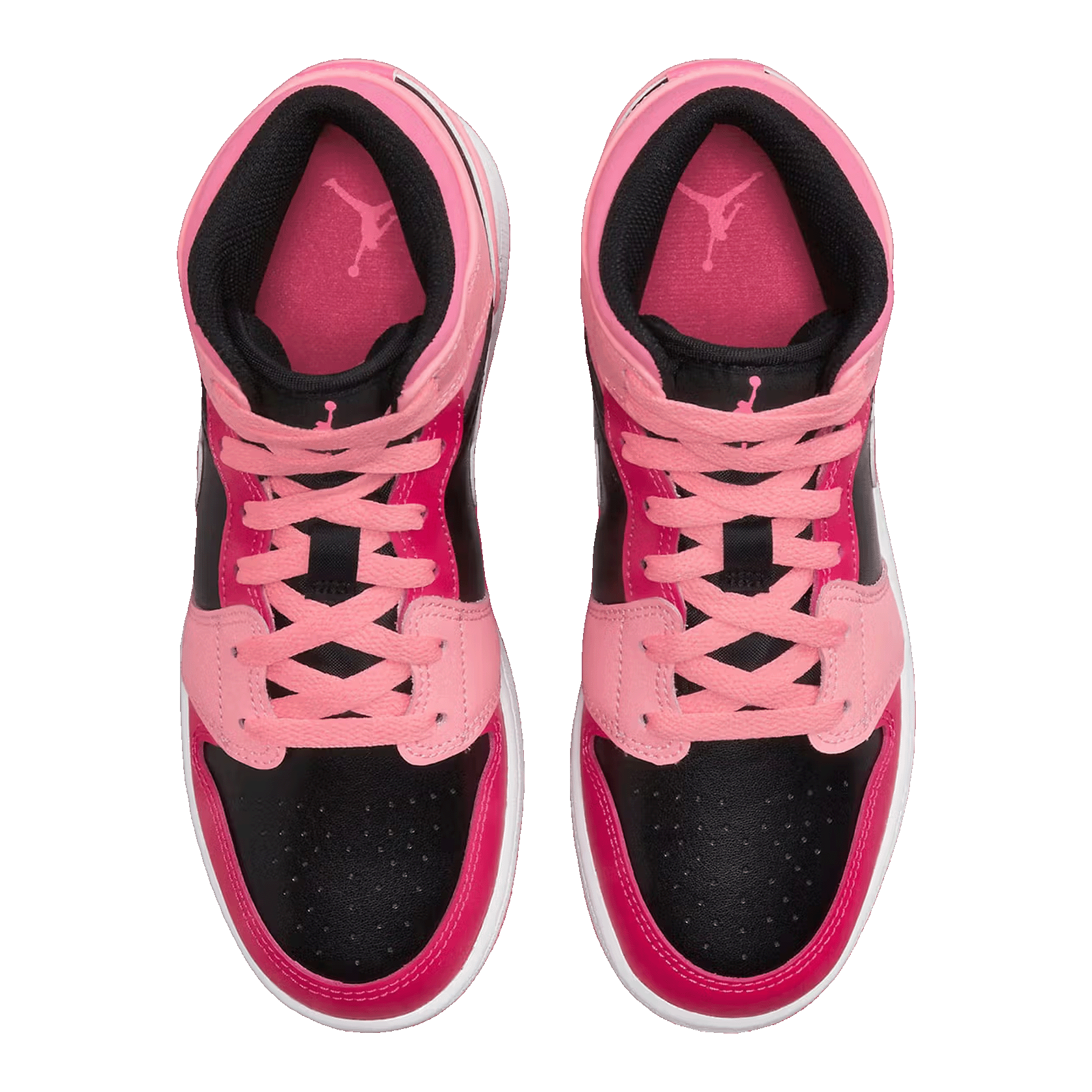 Nike Air Jordan 1 Mid Coral Chalk (GS) Oben