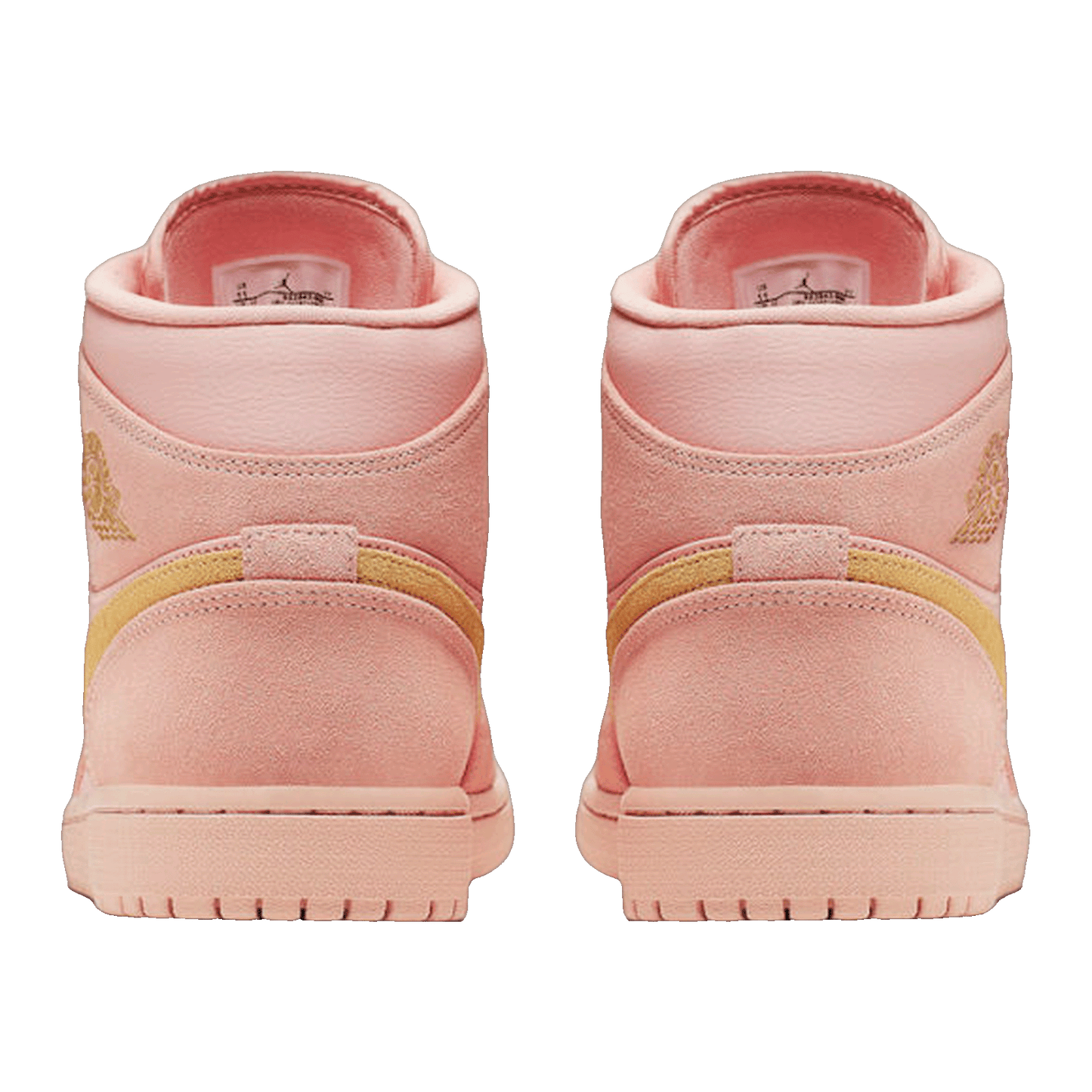 Nike Air Jordan 1 Mid Coral Gold Back