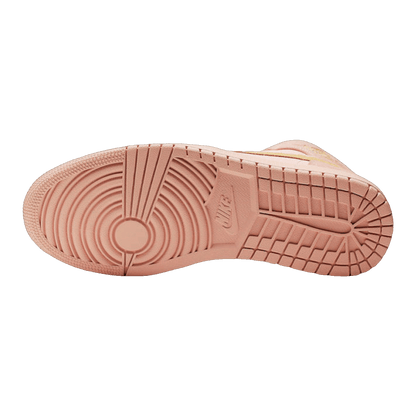 Nike Air Jordan 1 Mid Coral Gold Sohle
