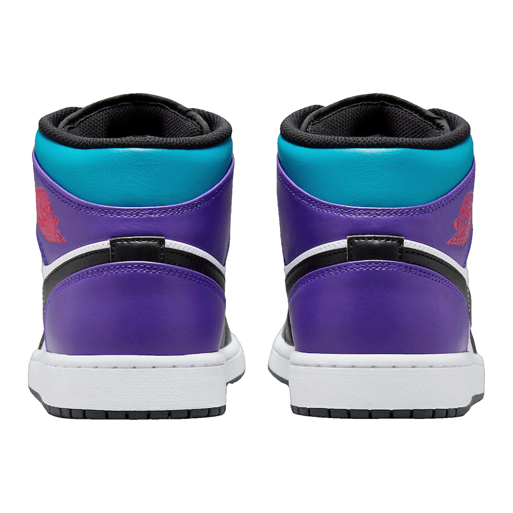 Nike Air Jordan 1 Mid Court Purple Tropical Twist Back