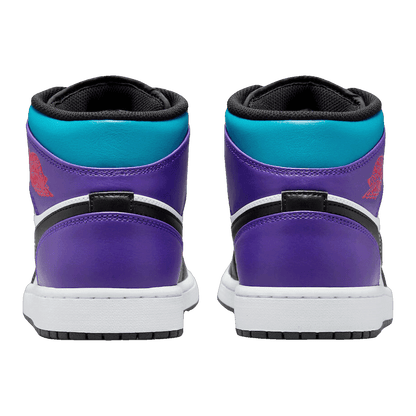 Nike Air Jordan 1 Mid Court Purple Tropical Twist Back