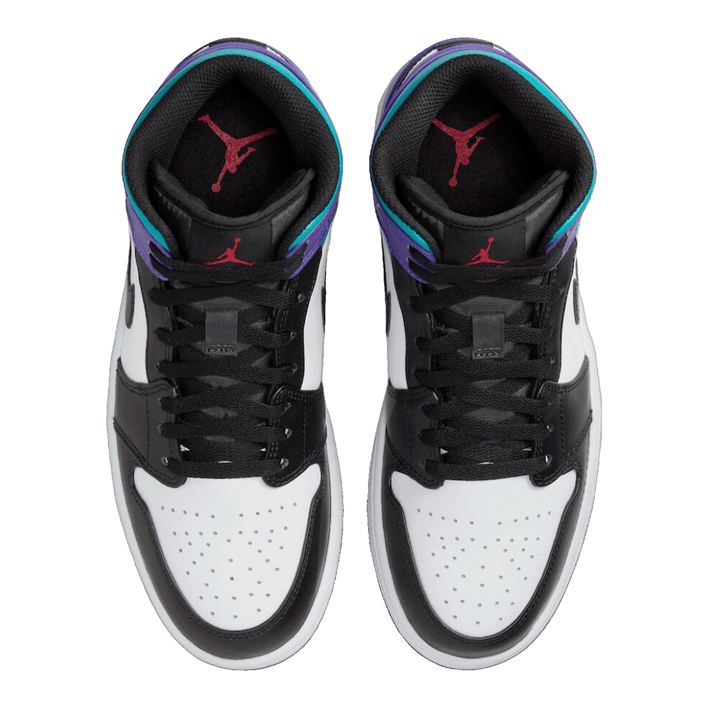 Nike Air Jordan 1 Mid Court Purple Tropical Twist Oben
