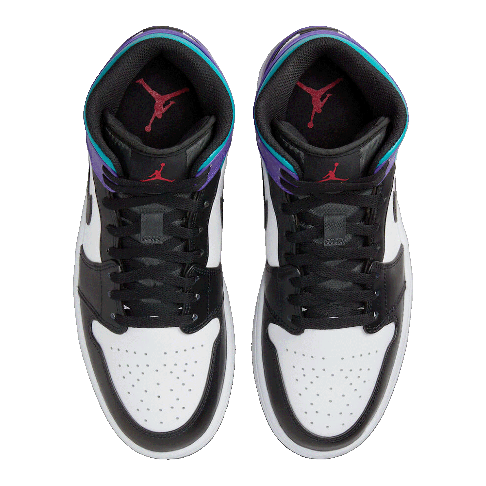 Nike Air Jordan 1 Mid Court Purple Tropical Twist Oben