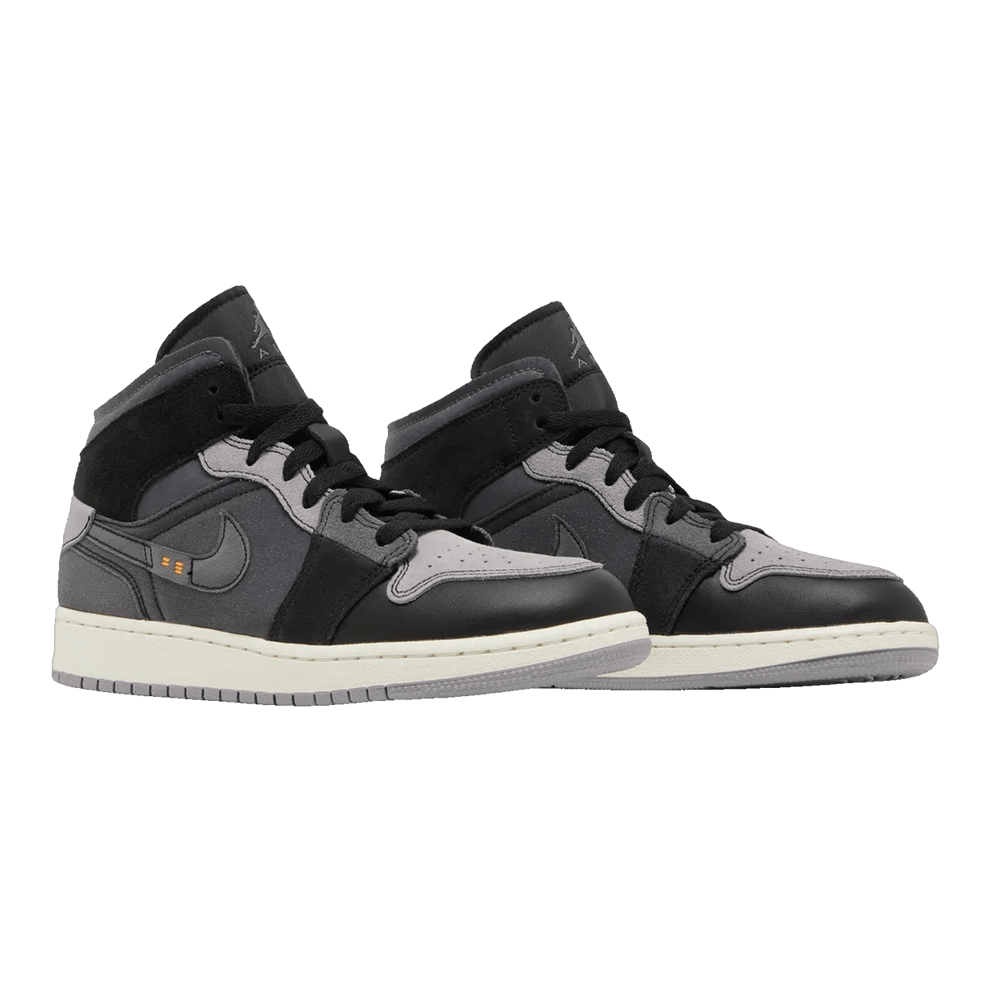 Nike Air Jordan 1 Mid Craft Inside Out Black (GS) Side