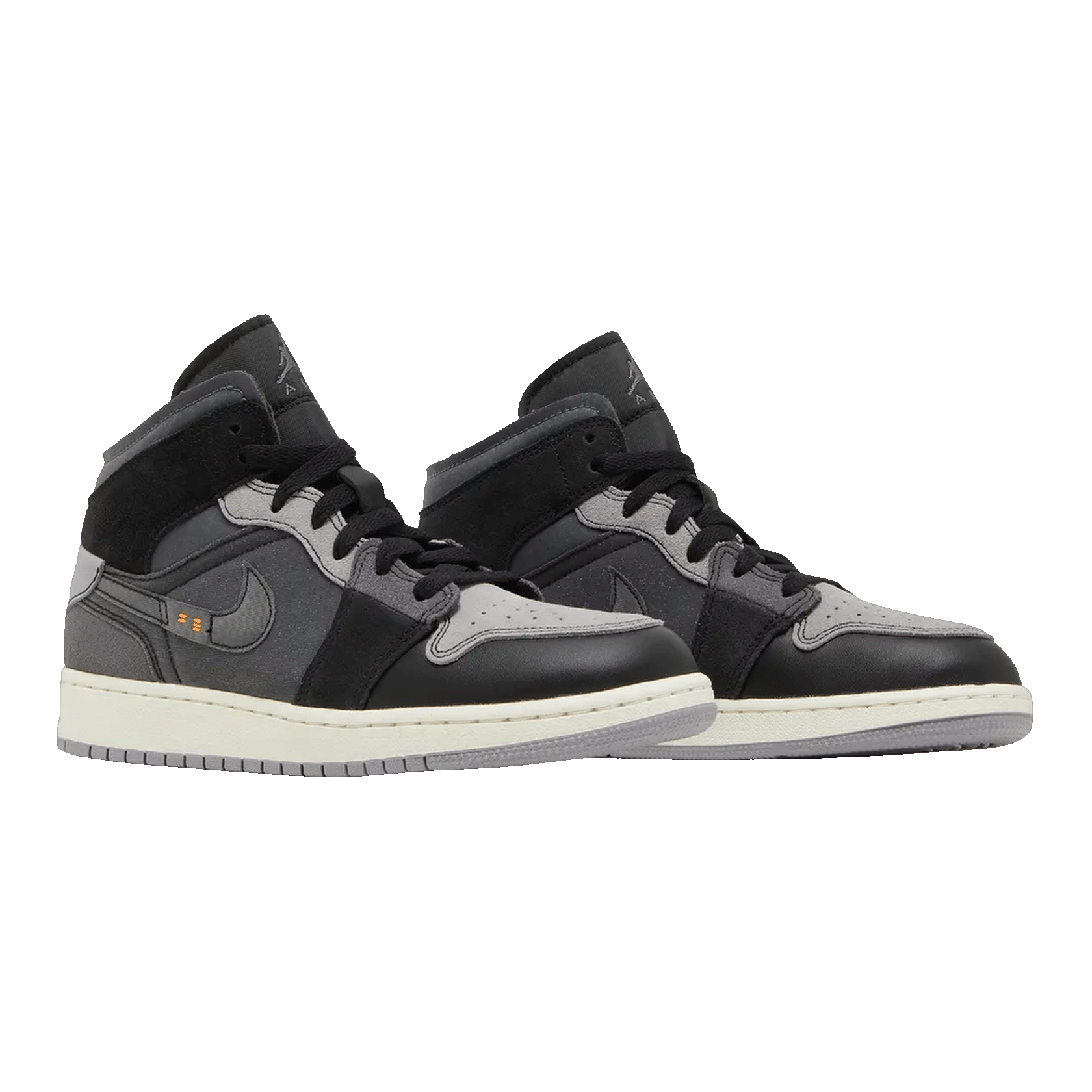 Nike Air Jordan 1 Mid Craft Inside Out Black (GS) Side