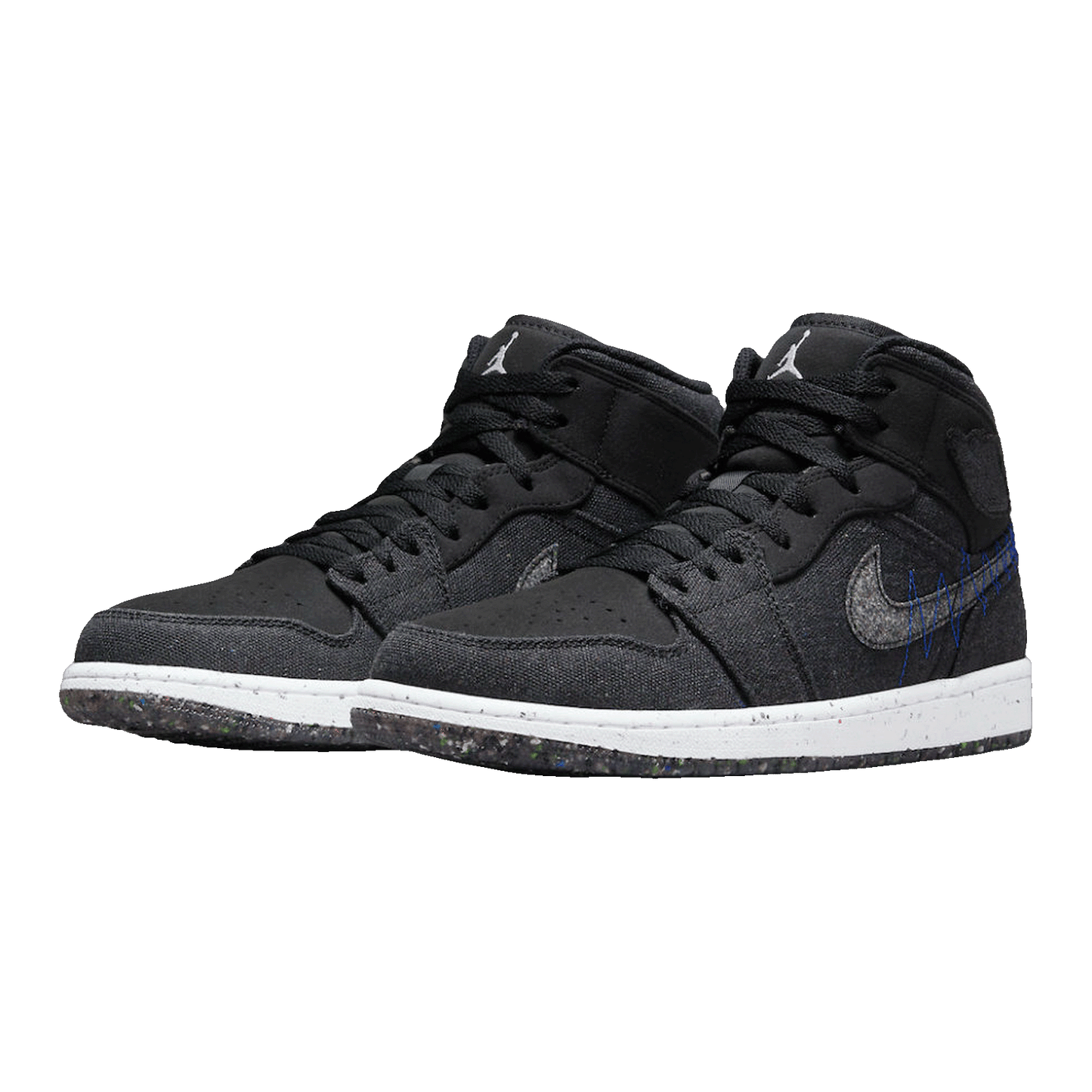 Nike Air Jordan 1 Mid Crater Black Side
