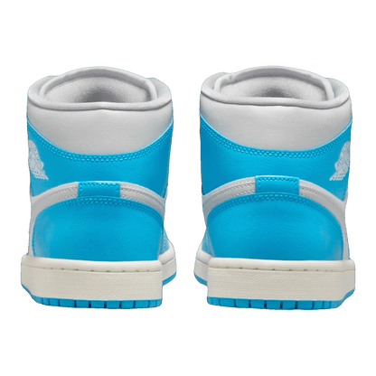 Nike Air Jordan 1 Mid Dark Powder Blue White Sail Neutral Grey (W) Back