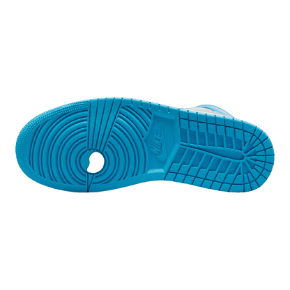 Nike Air Jordan 1 Mid Dark Powder Blue White Sail Neutral Grey (W) Sohle