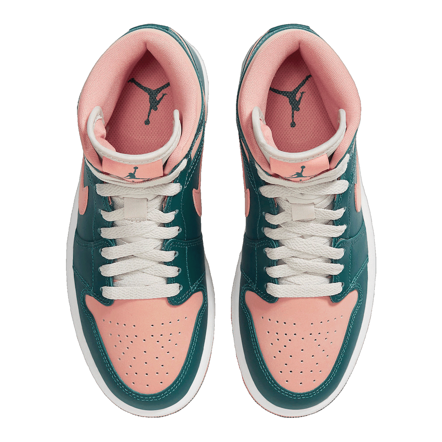 Nike Air Jordan 1 Mid Dark Teal Green (W) Oben