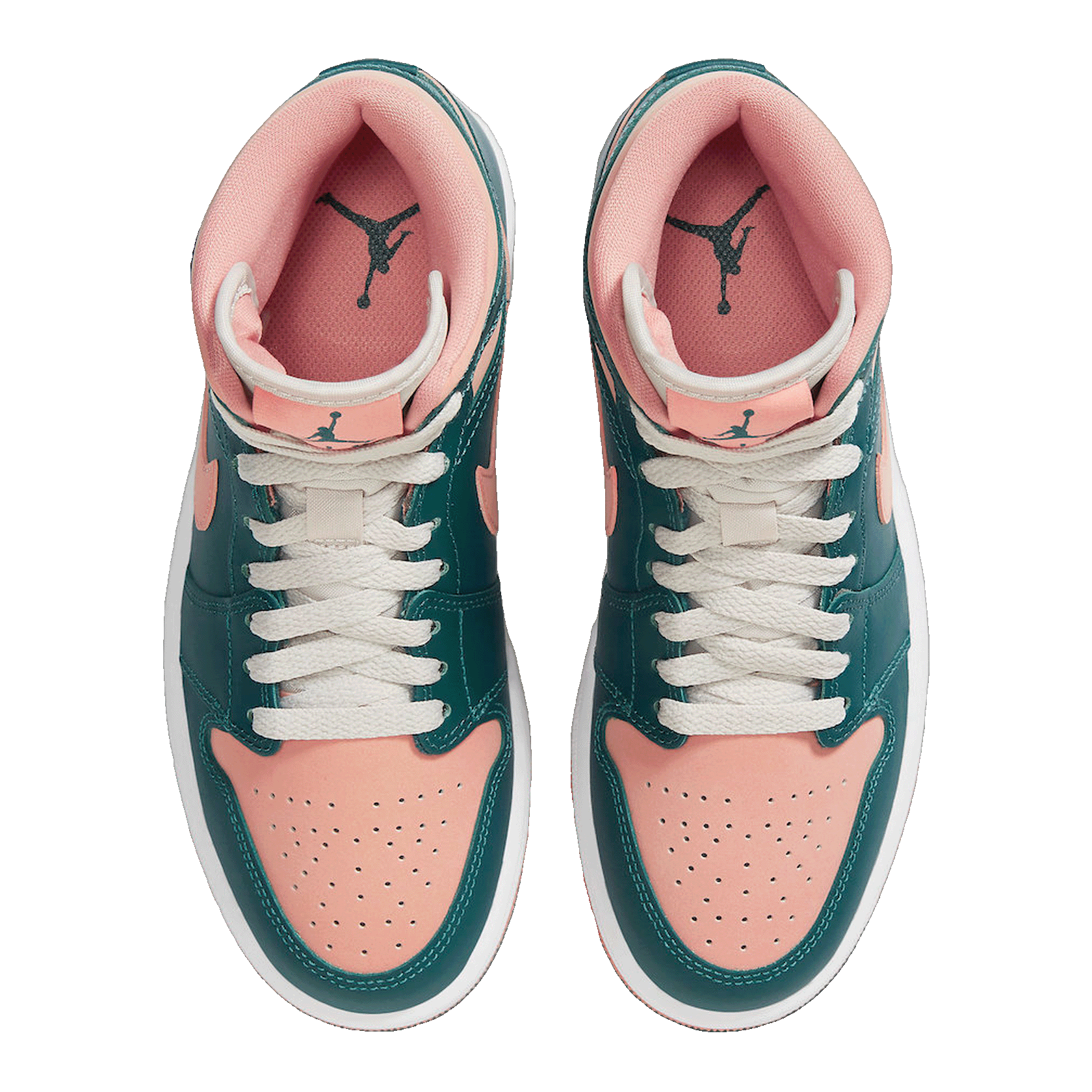 Nike Air Jordan 1 Mid Dark Teal Green (W) Oben