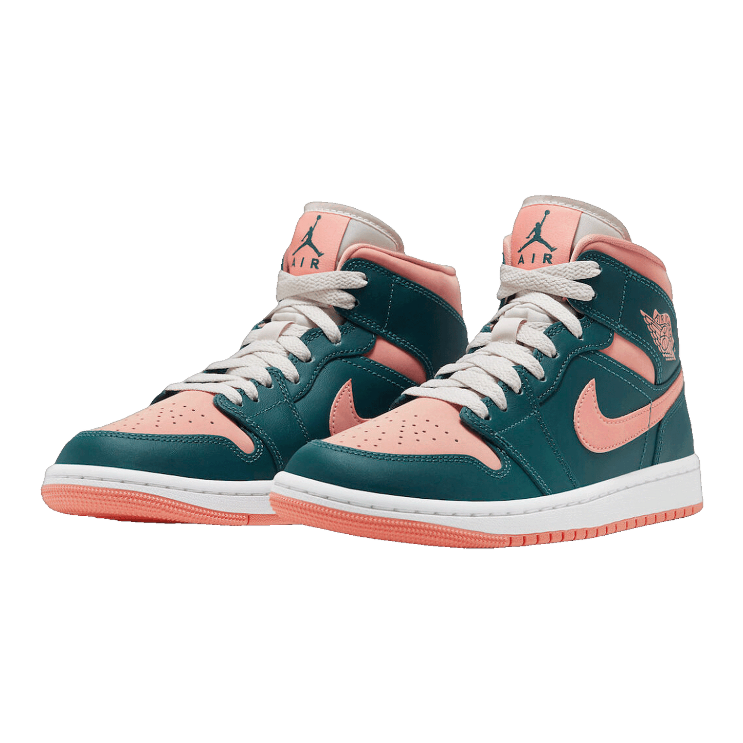 Nike Air Jordan 1 Mid Dark Teal Green (W) Side