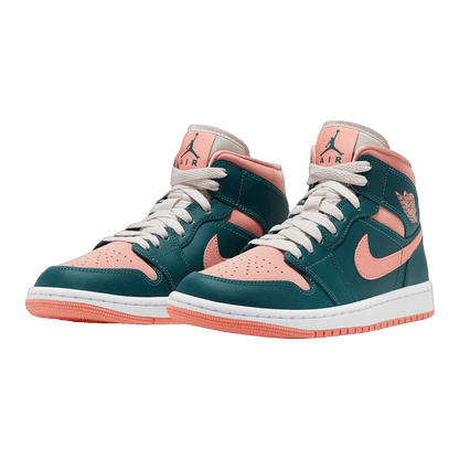 Nike Air Jordan 1 Mid Dark Teal Green (W) Side