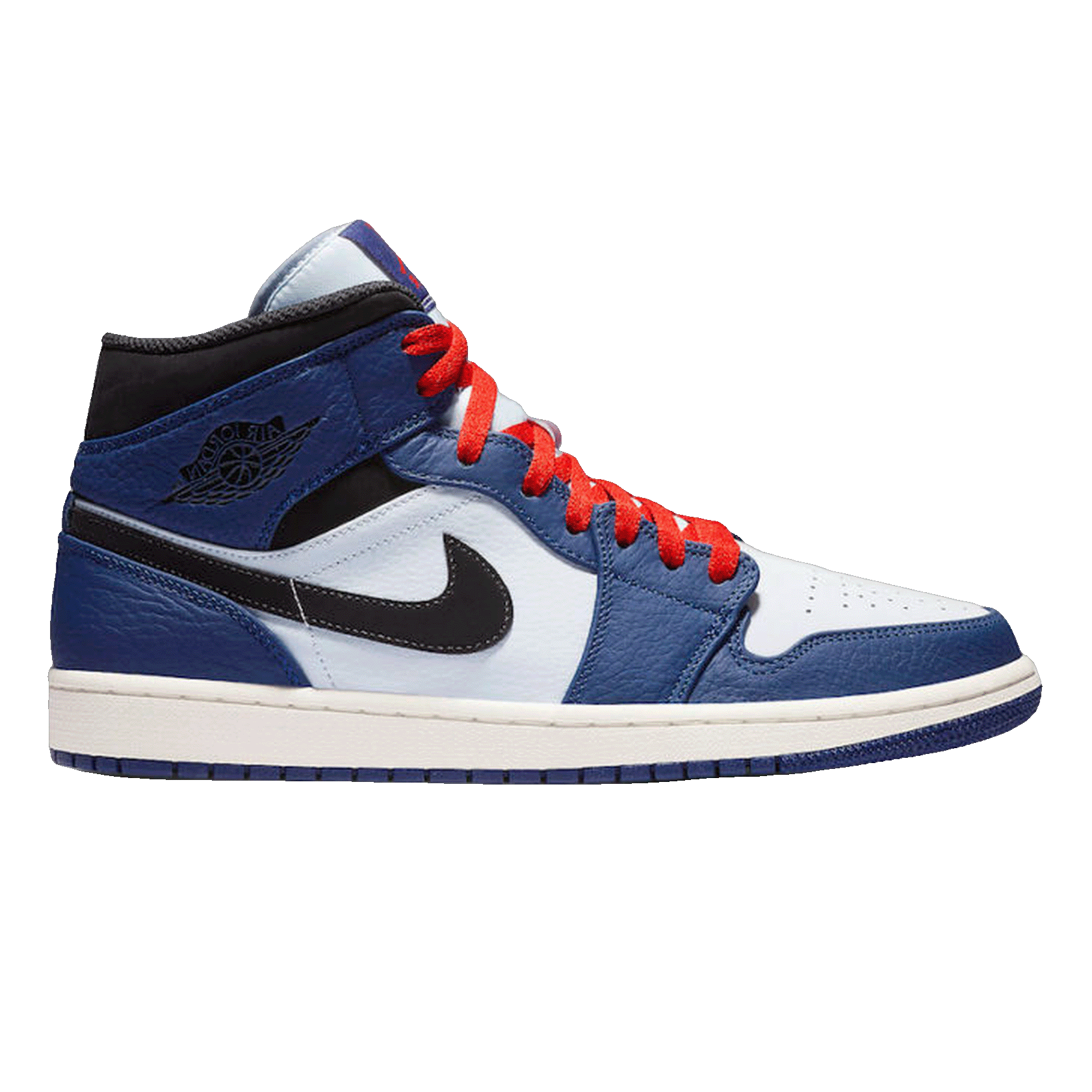 Nike Air Jordan 1 Mid Deep Royal Blue Black