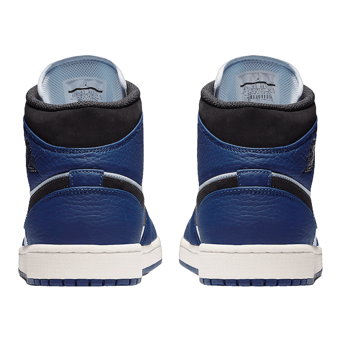 Nike Air Jordan 1 Mid Deep Royal Blue Black Back