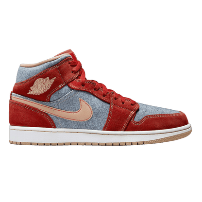 Nike Air Jordan 1 Mid Denim Red