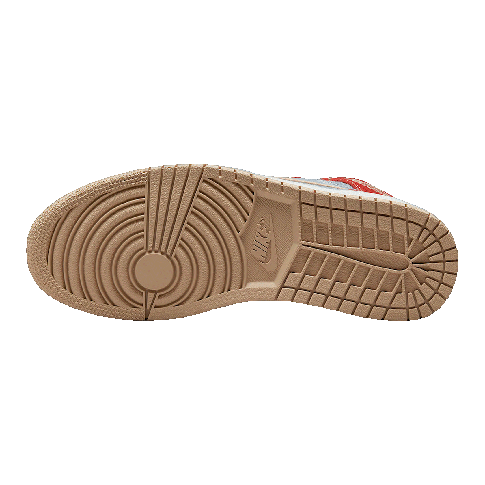 Nike Air Jordan 1 Mid Denim Red Sohle