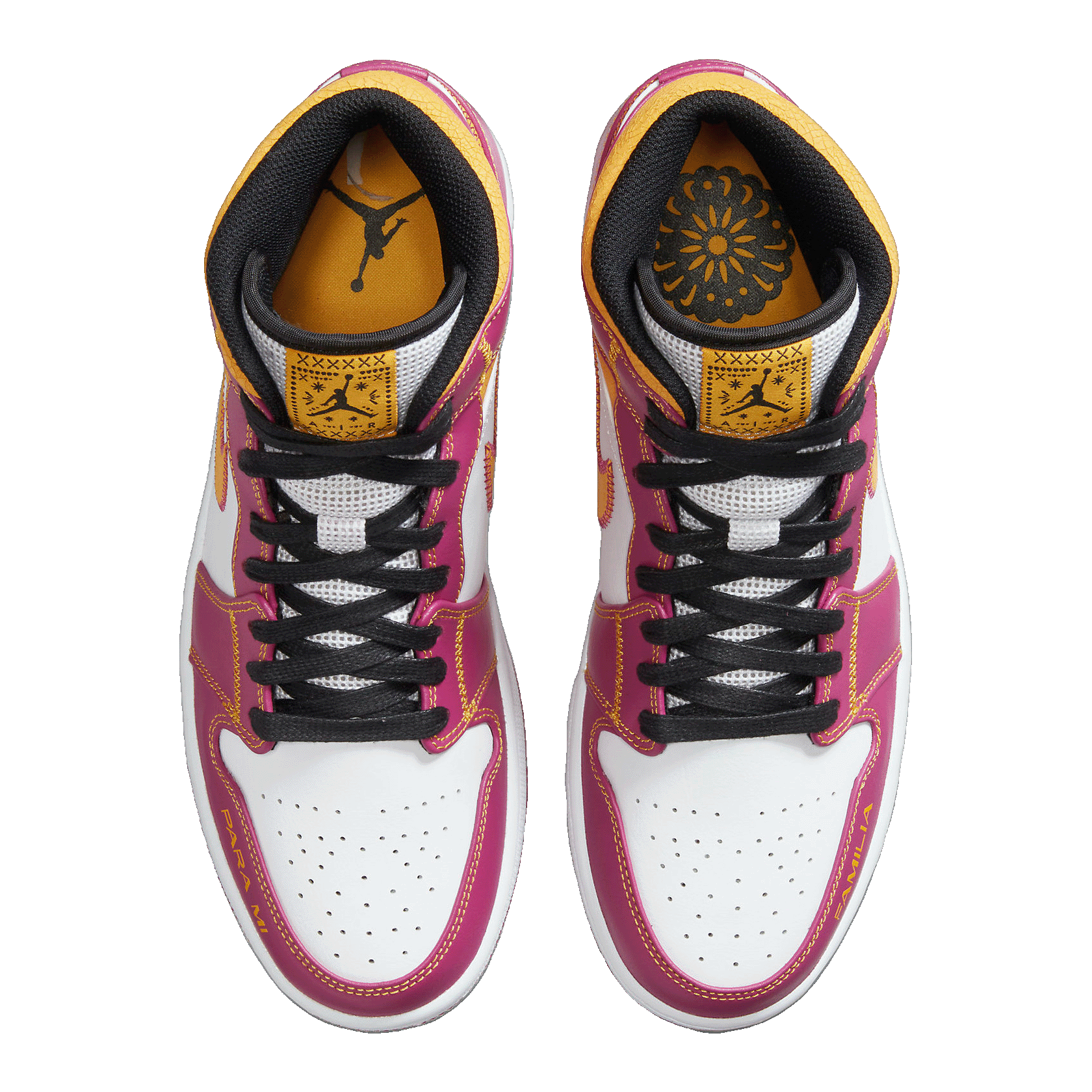 Nike Air Jordan 1 Mid Dia de los Muertos Oben