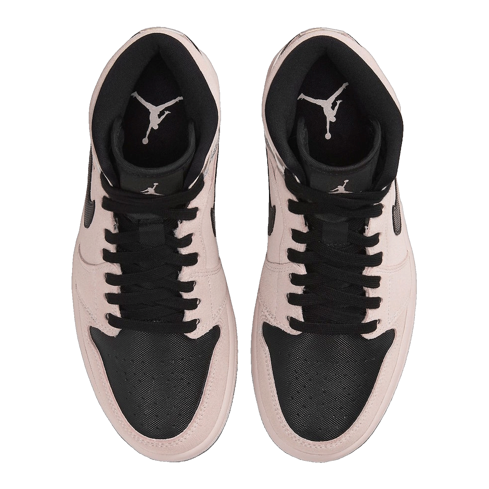 Nike Air Jordan 1 Mid Dirty Powder Iridescent (W) Oben