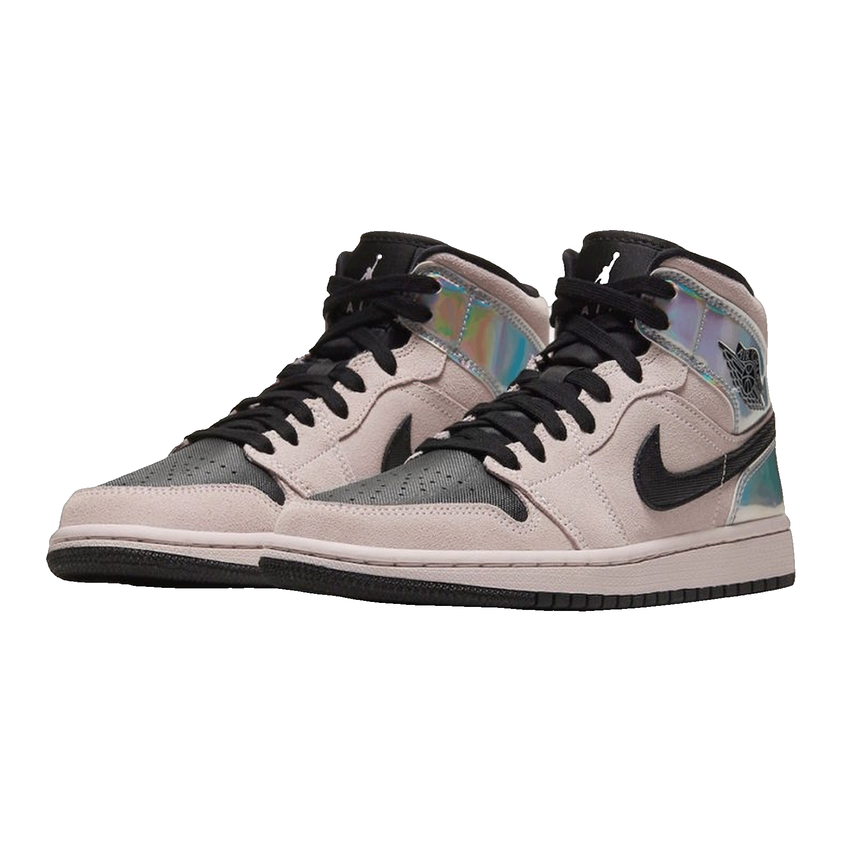 Nike Air Jordan 1 Mid Dirty Powder Iridescent (W) Side
