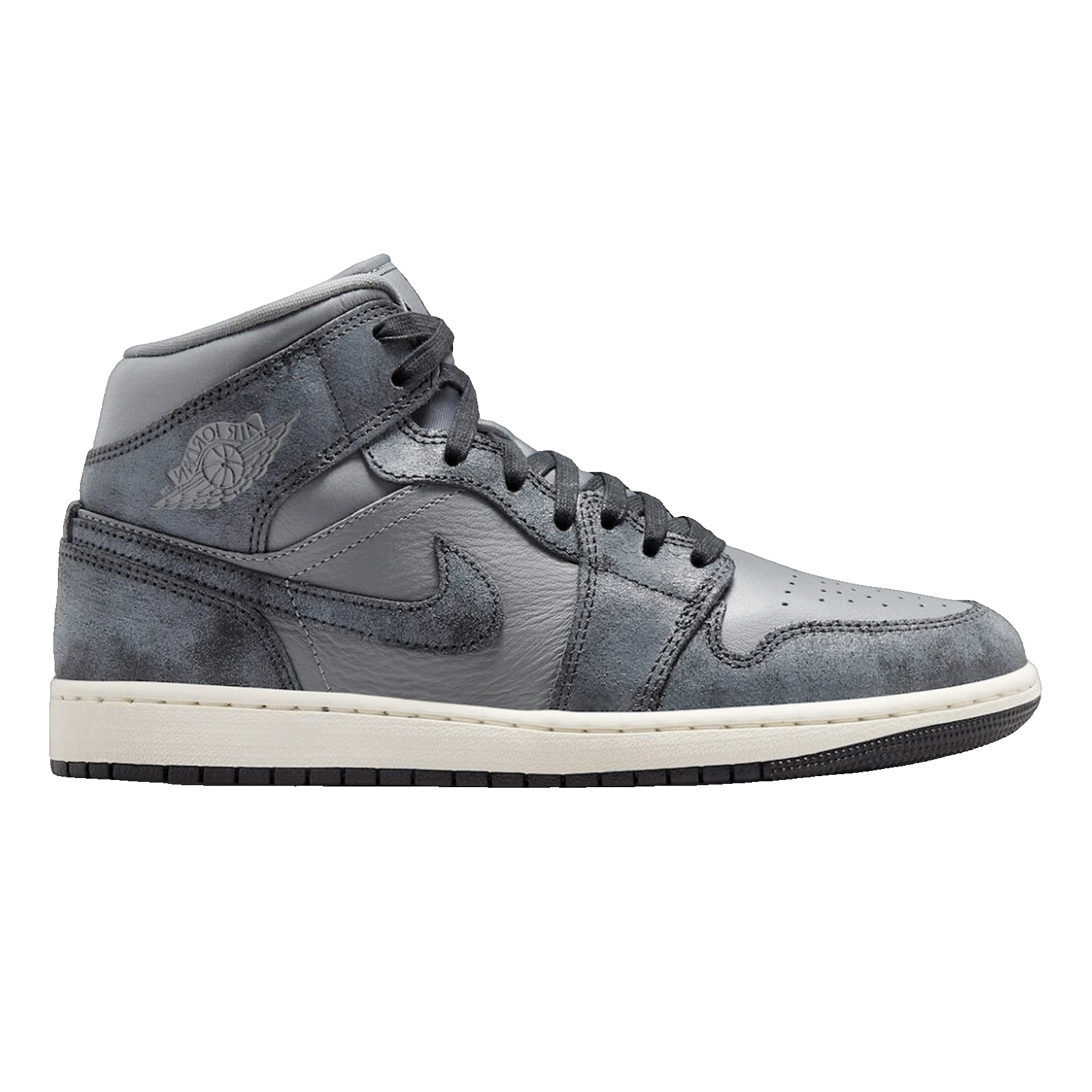 Nike Air Jordan 1 Mid Distressed Smoke Grey (W)