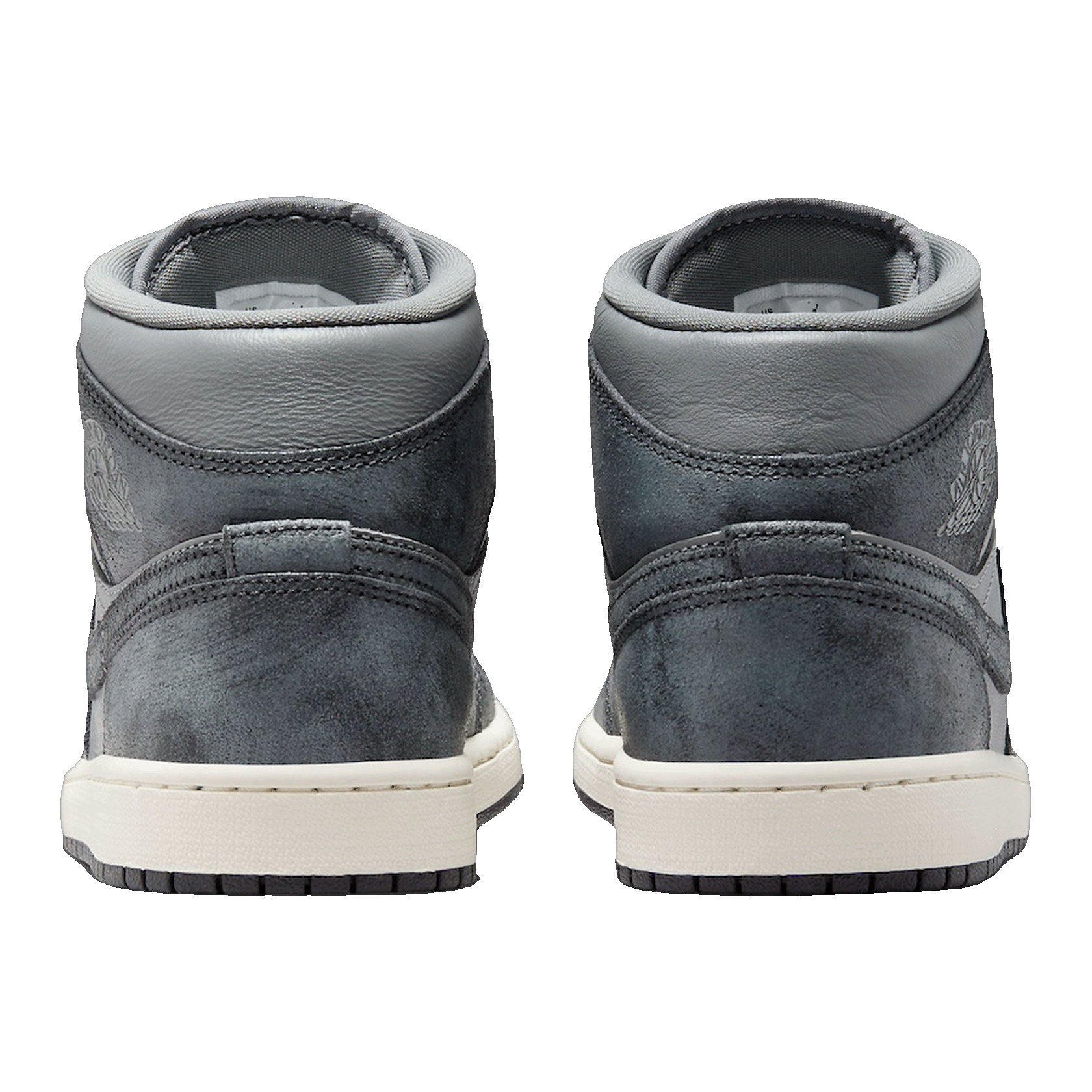 Nike Air Jordan 1 Mid Distressed Smoke Grey (W) Back