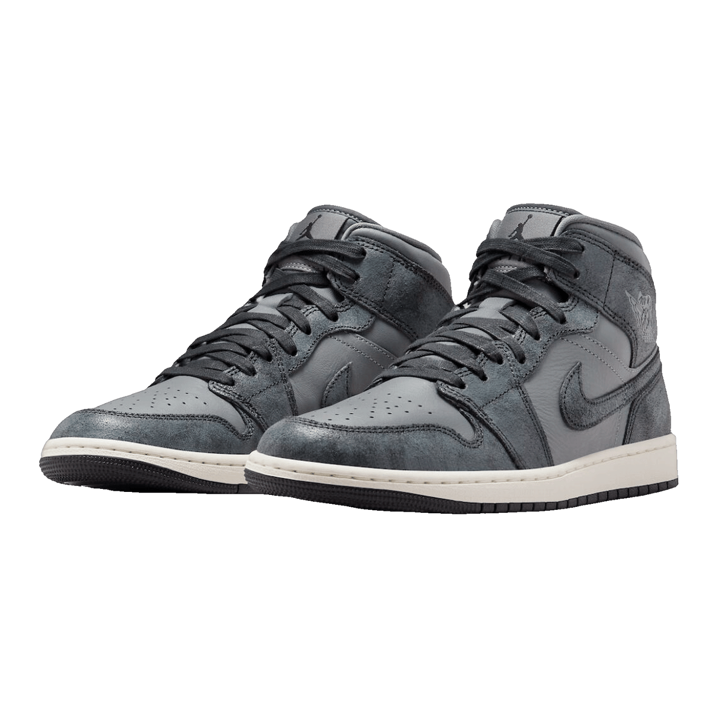 Nike Air Jordan 1 Mid Distressed Smoke Grey (W) Side