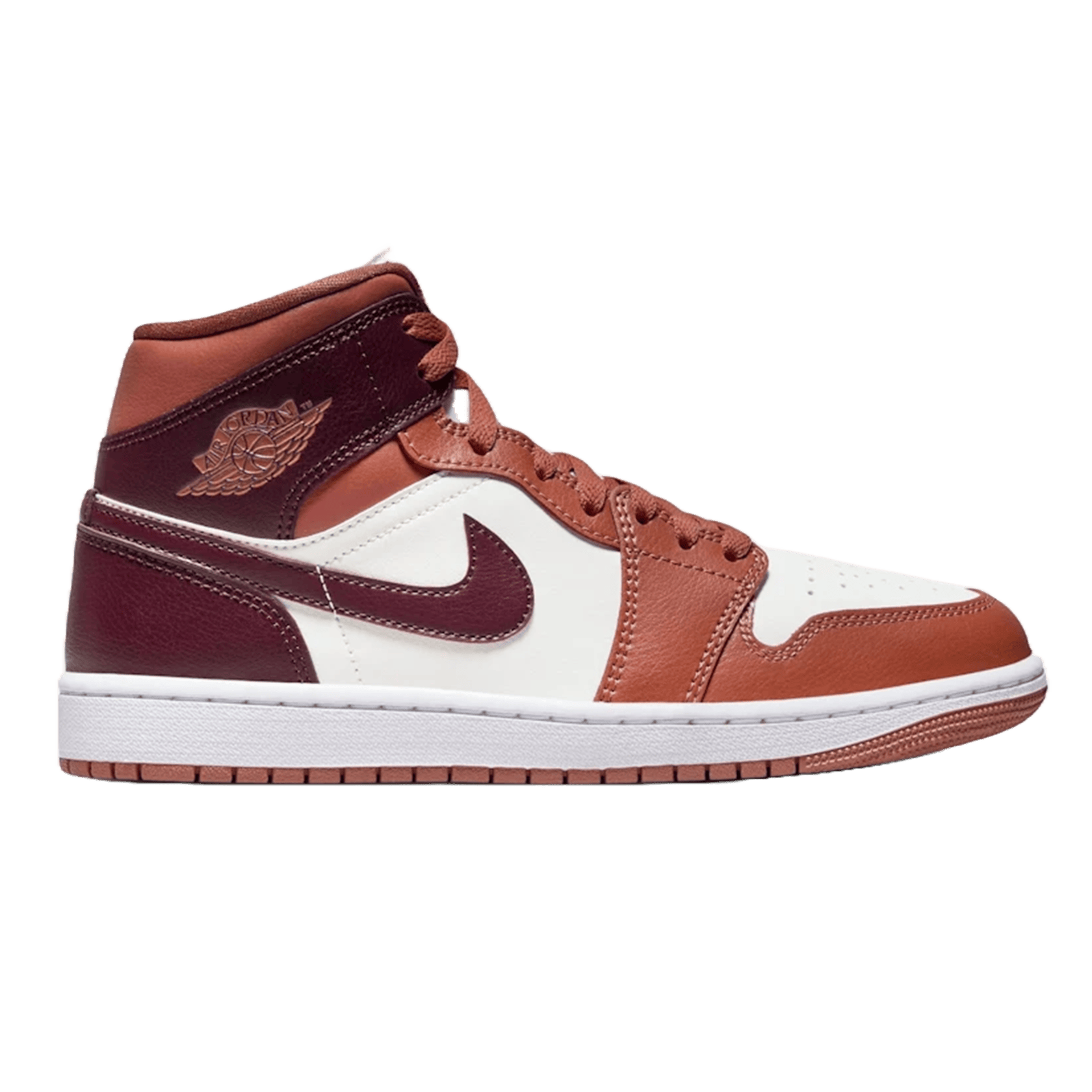 Nike Air Jordan 1 Mid Dusty Peach Night Maroon (W)