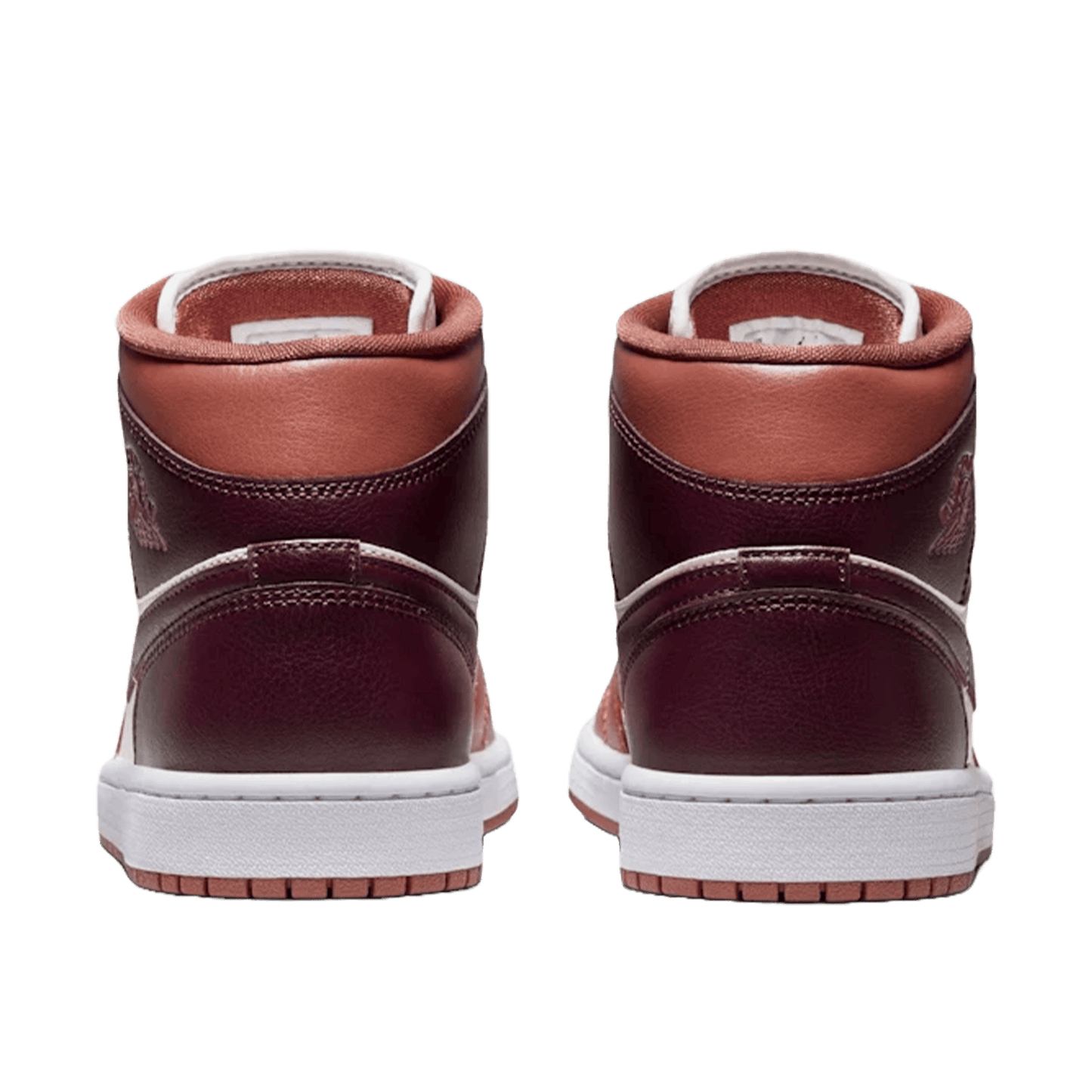 Nike Air Jordan 1 Mid Dusty Peach Night Maroon (W) Back