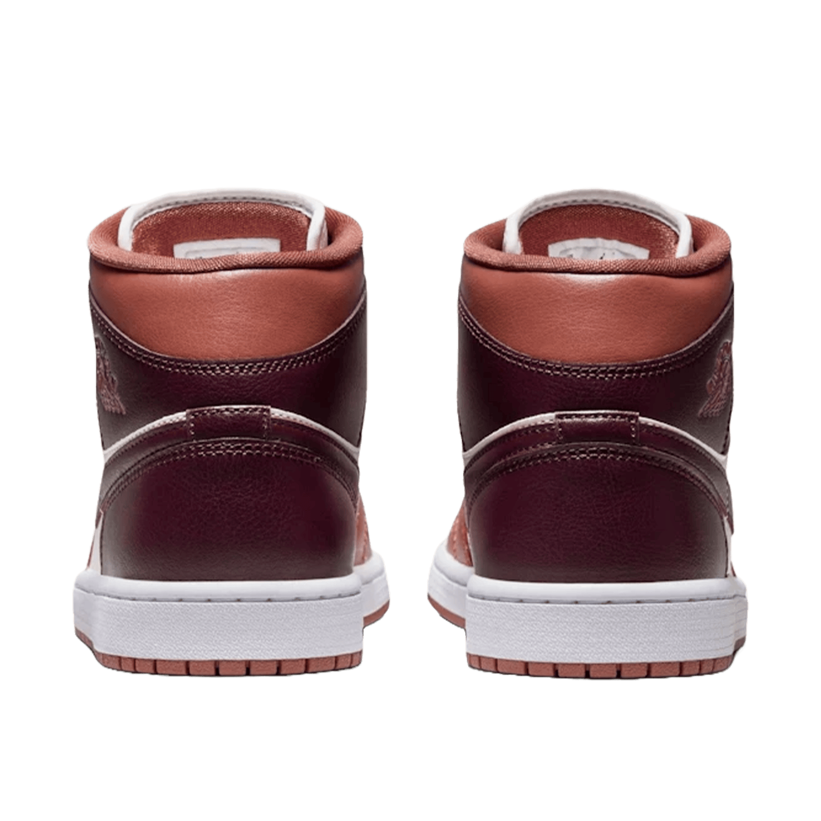 Nike Air Jordan 1 Mid Dusty Peach Night Maroon (W) Back