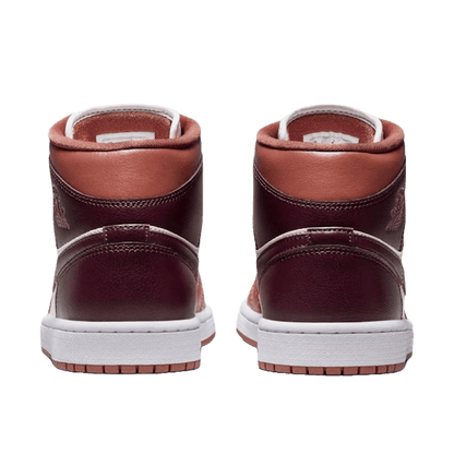 Nike Air Jordan 1 Mid Dusty Peach Night Maroon (W) Back
