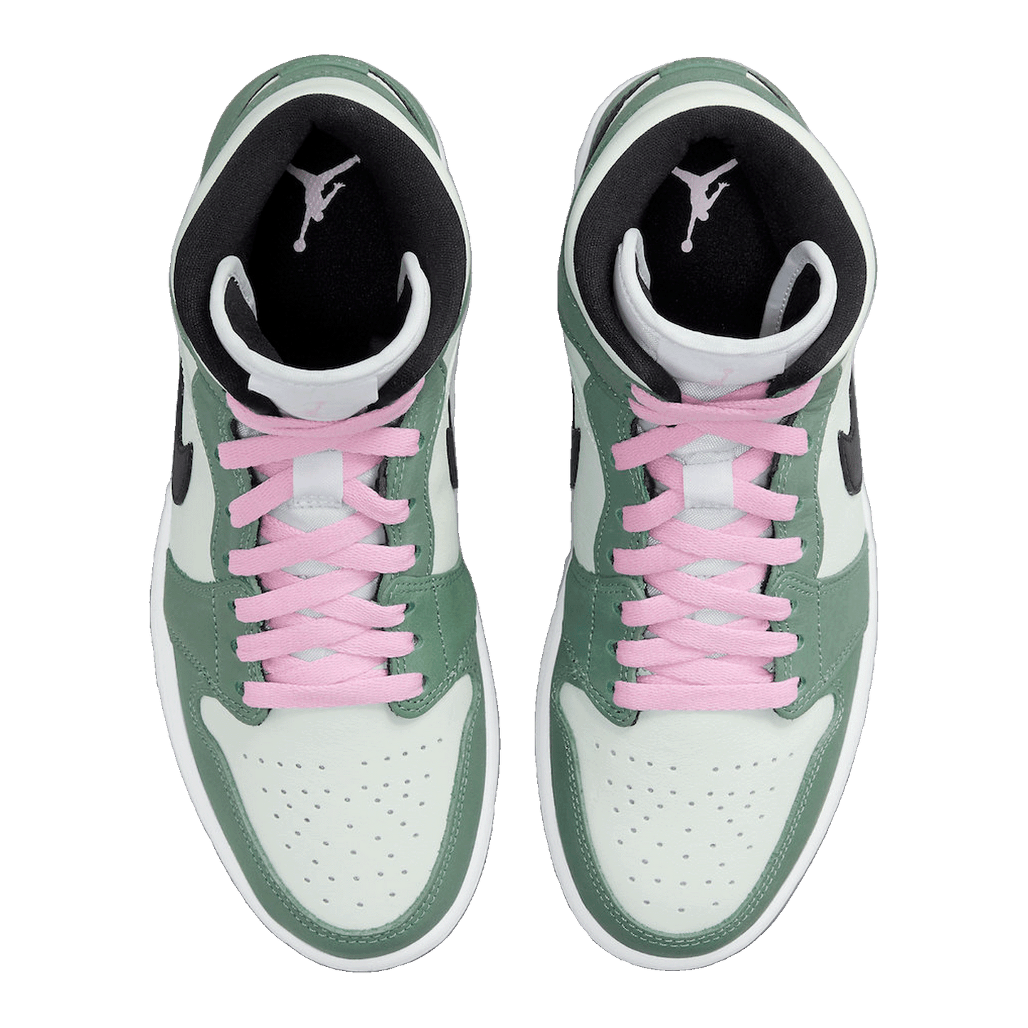Nike Air Jordan 1 Mid Dutch Green (W) Oben