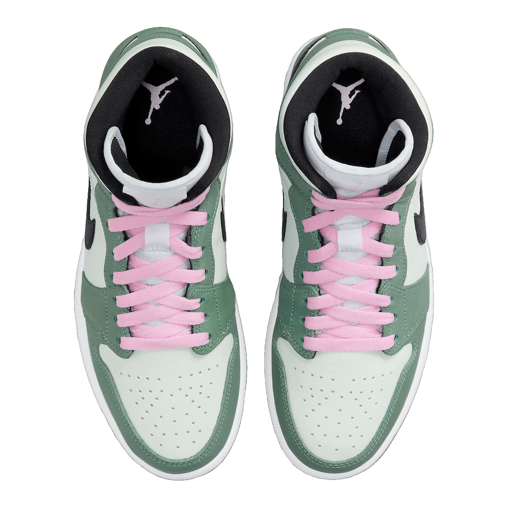 Nike Air Jordan 1 Mid Dutch Green (W) Oben