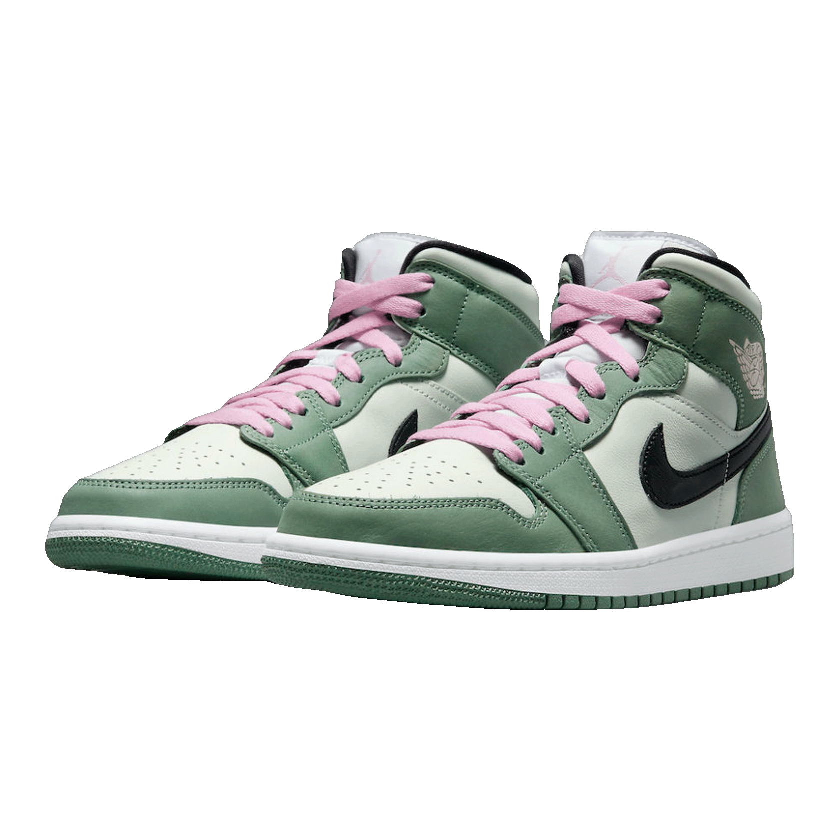 Nike Air Jordan 1 Mid Dutch Green (W) Side