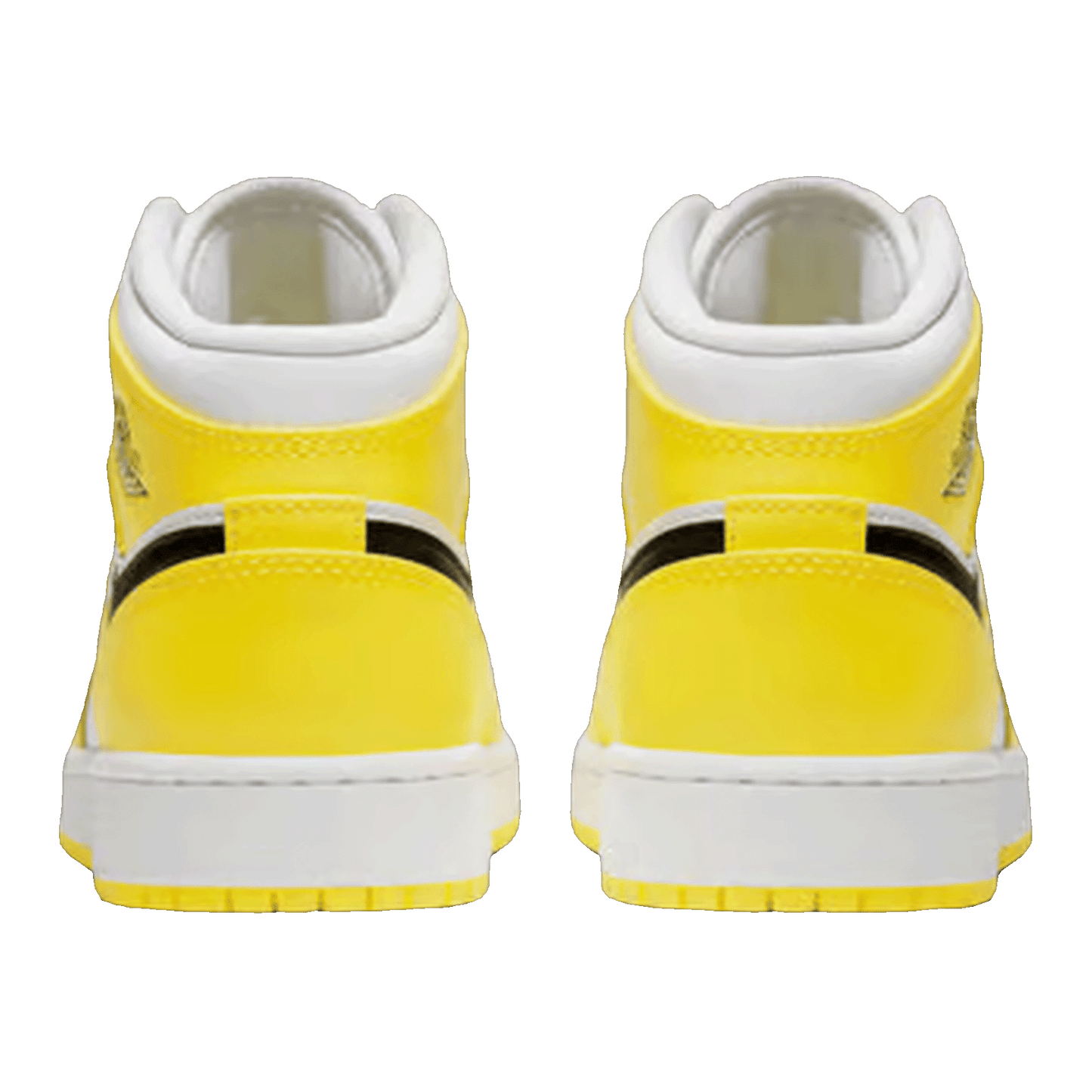 Nike Air Jordan 1 Mid Dynamic Yellow Floral (GS) Back