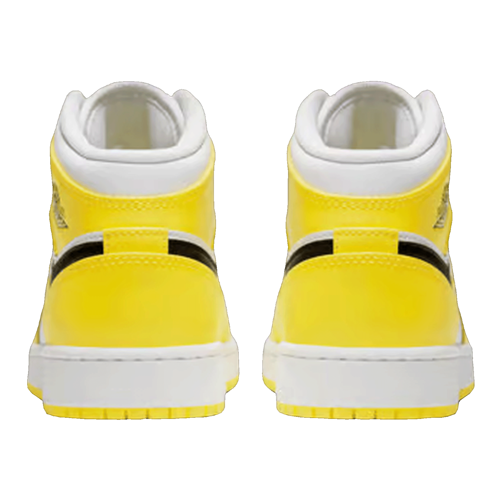 Nike Air Jordan 1 Mid Dynamic Yellow Floral (GS) Back