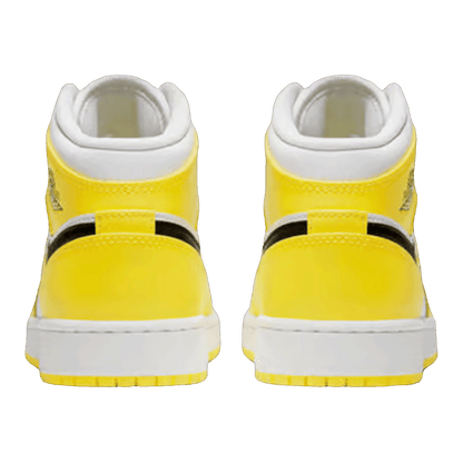 Nike Air Jordan 1 Mid Dynamic Yellow Floral (GS) Back