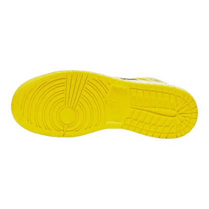 Nike Air Jordan 1 Mid Dynamic Yellow Floral (GS) Sohle