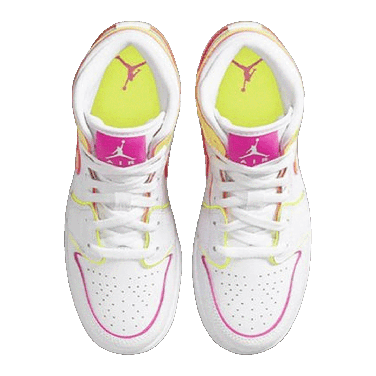 Nike Air Jordan 1 Mid Edge Glow (GS) Oben