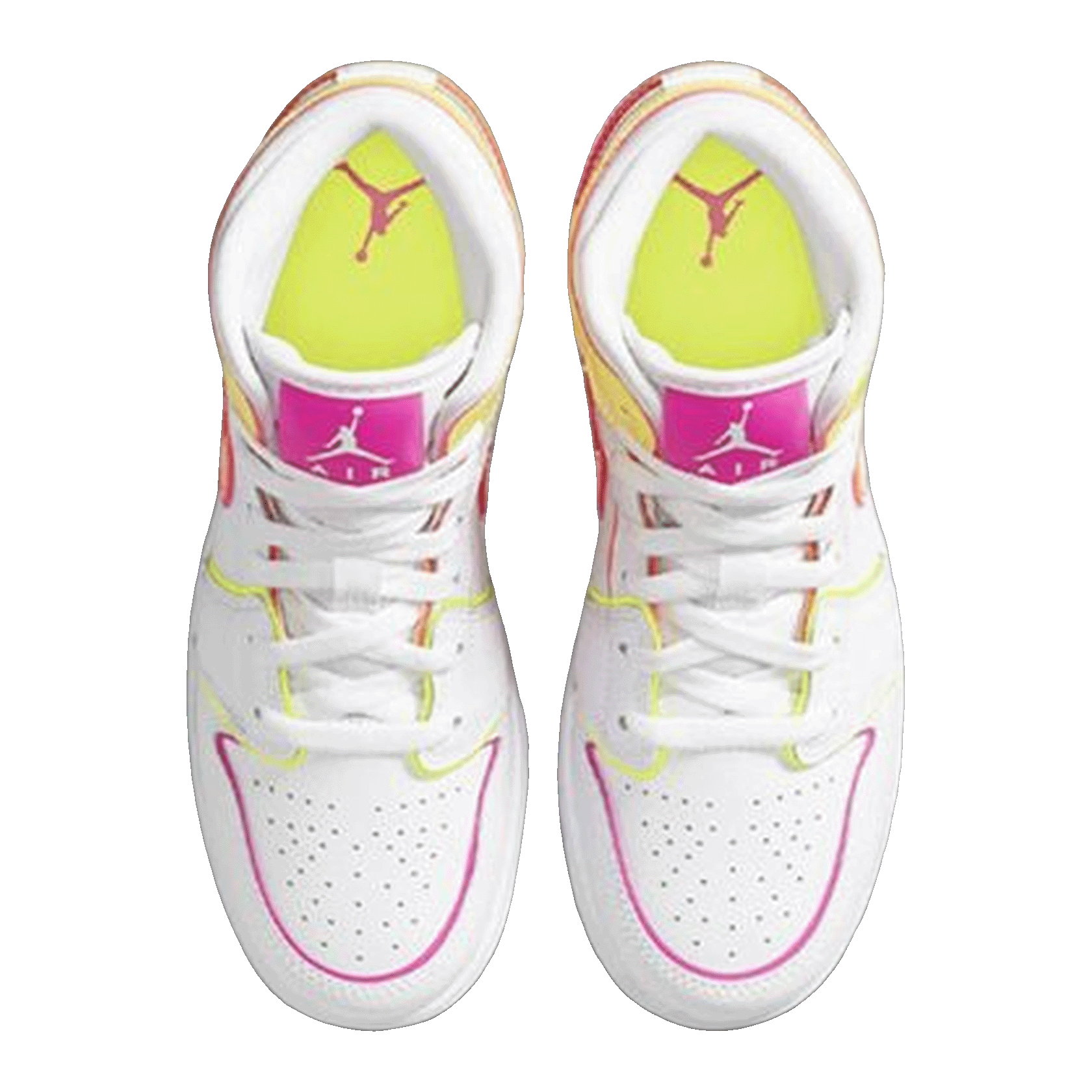 Nike Air Jordan 1 Mid Edge Glow (GS) Oben