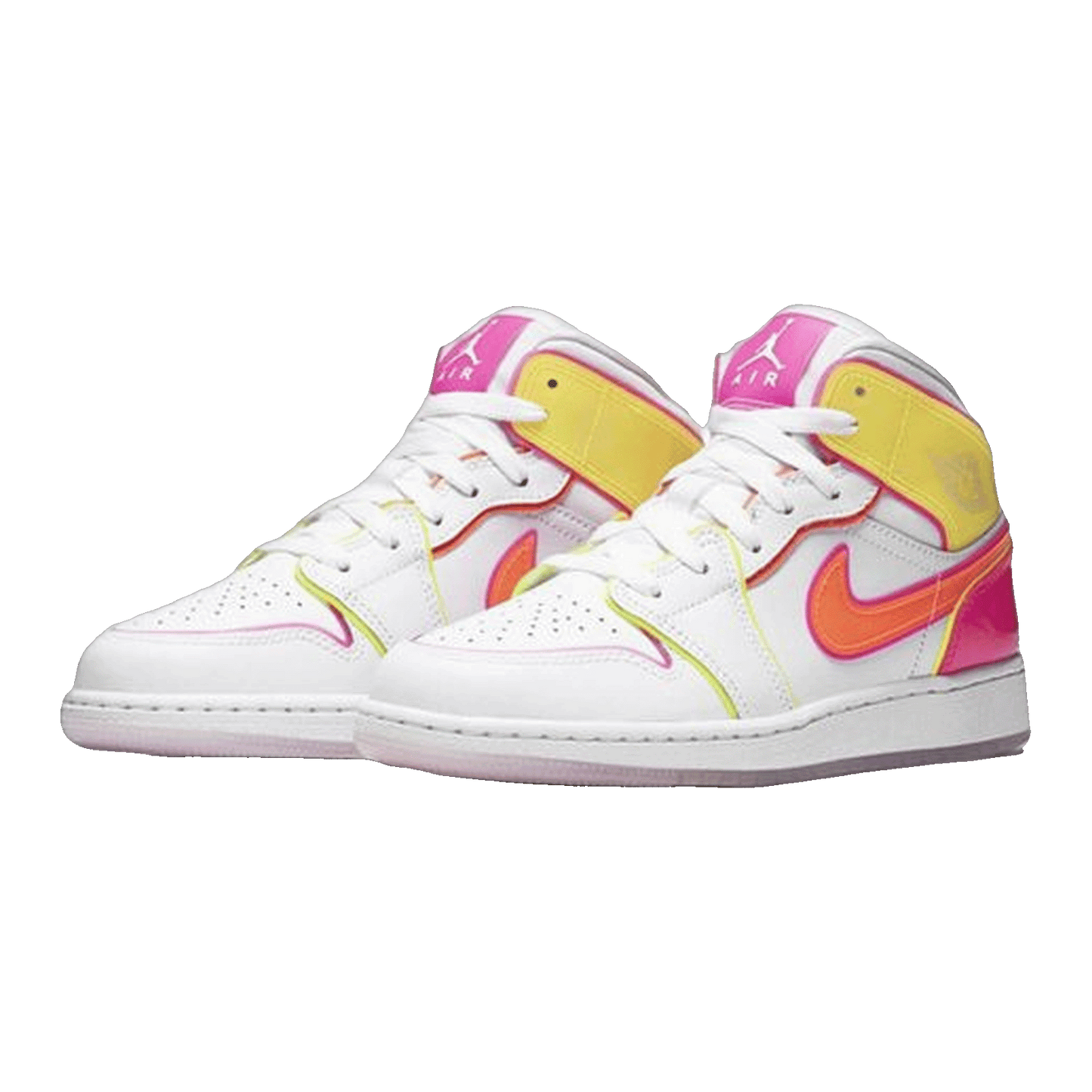 Nike Air Jordan 1 Mid Edge Glow (GS) Side