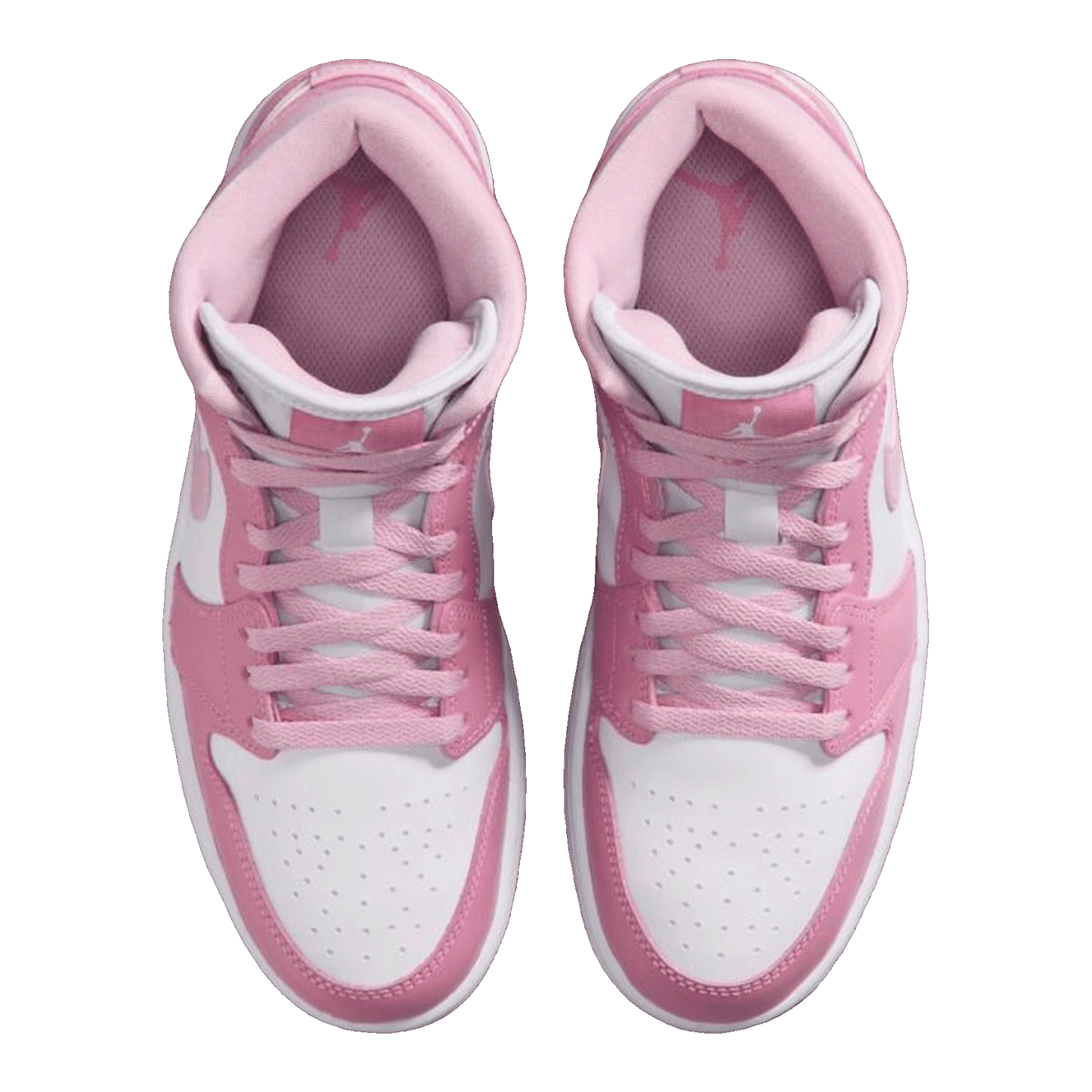 Nike Air Jordan 1 Mid Elemental Pink Iced Carmine (W) Oben BQ6472-605