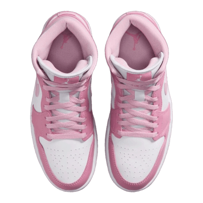 Nike Air Jordan 1 Mid Elemental Pink Iced Carmine (W) Oben BQ6472-605