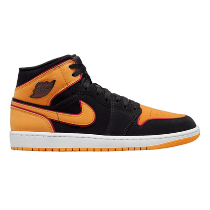 Nike Air Jordan 1 Mid Fat Tongue Black Orange